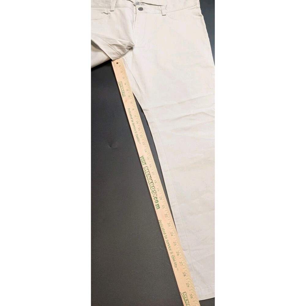 Calvin Klein Slim Fit Tech Chino Pants Men's 34/32 Light Bone Beige - Picture 7 of 12
